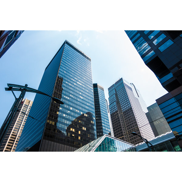 17 Stories Downtown Calgary by Osarieme Eweka Wrapped Canvas